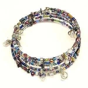 Colorful Beaded Memory Bracelet
